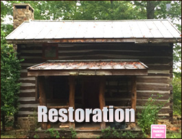 Historic Log Cabin Restoration  Oakboro, North Carolina